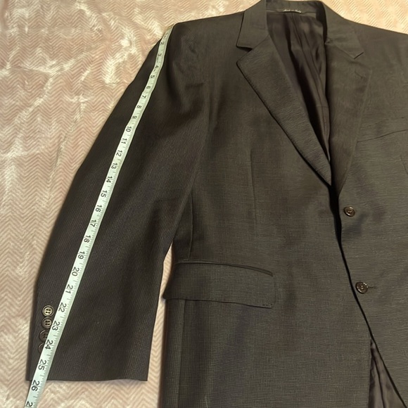 Canali 100% Wool men’s suit jacket in dark brown Sz 56 / 44” chest - Picture 10 of 16
